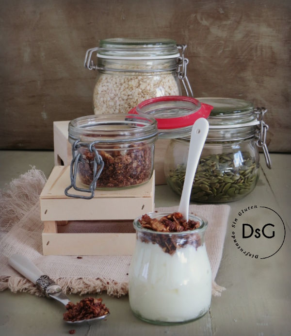 receta de granola casera sin gluten