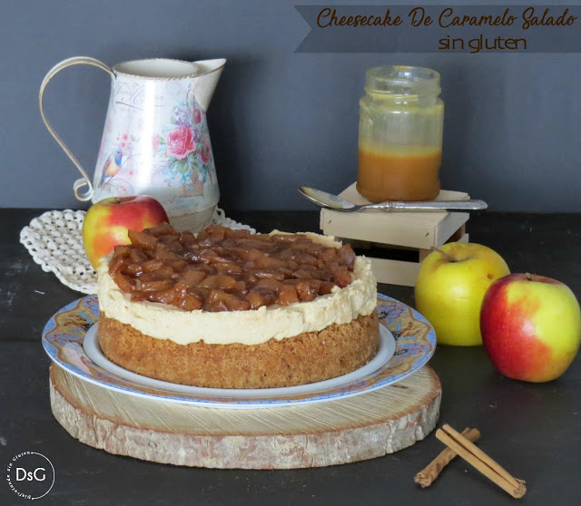 tarta de queso y caramelo salado