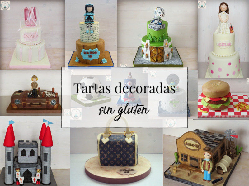 tartas decoradas sin gluten