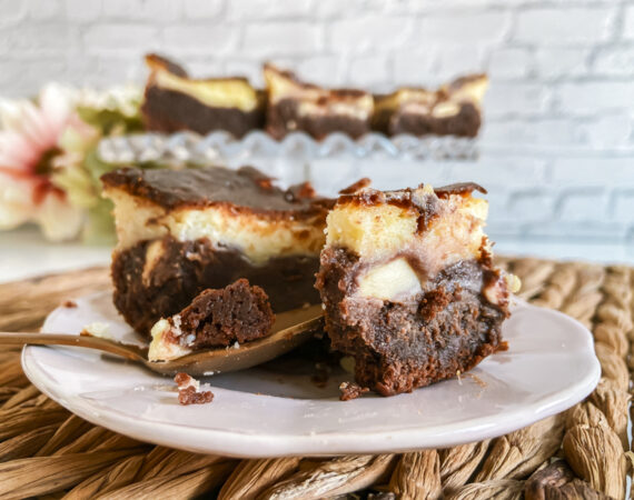 brownie cheesecake sin gluten