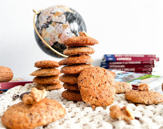 Galletas de chocolate, avena y nueces