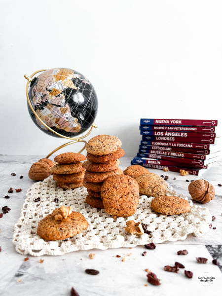 Galletas sin gluten de chocolate, avena y nueces