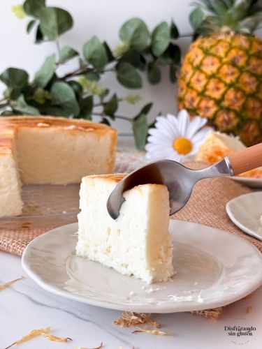 Tarta de piña sin gluten