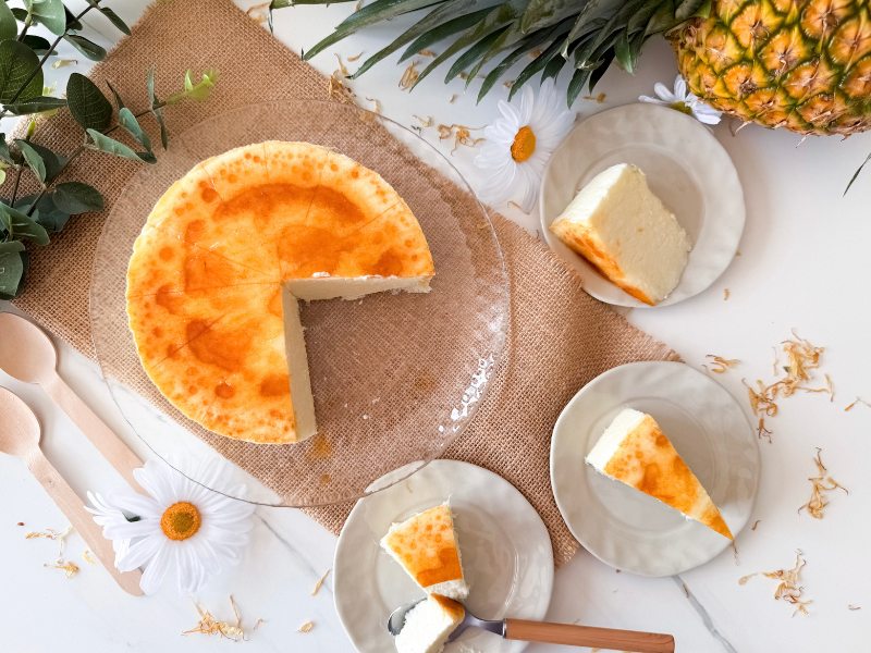 Tarta de piña super cremosa