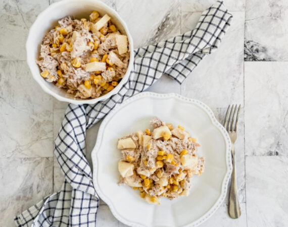 Ensalada de pollo y manzana