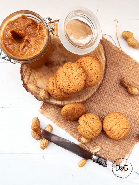 galletas crema cacahuetes sin gluten y sin lacteos