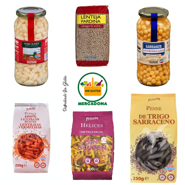 Pasta y legumbre sin gluten de Mercadona