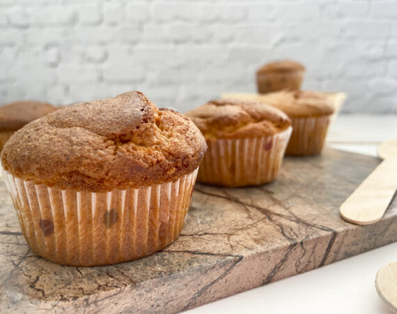 magdalenas de jengibre y miel sin gluten