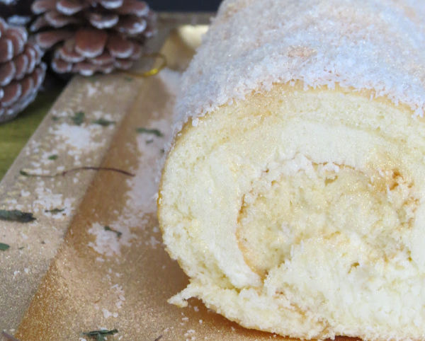 bizcocho sin gluten de coco para Navidad