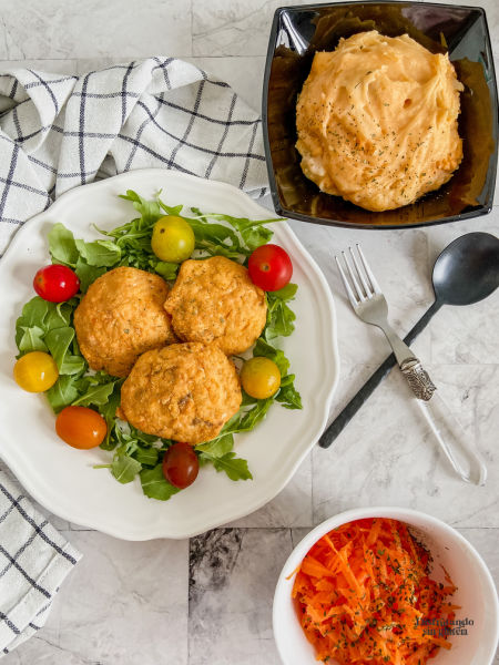 Hamburguesas de salmón sin gluten