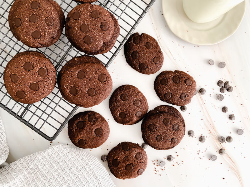 Galletas de chocolate sin gluten