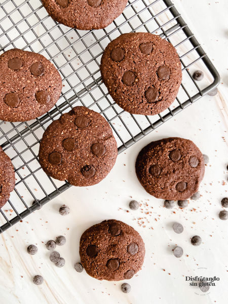 Receta de galletas de chocolate sin gluten