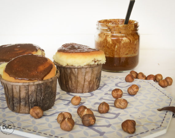 Muffins de queso mascarpone y avellanas sin gluten