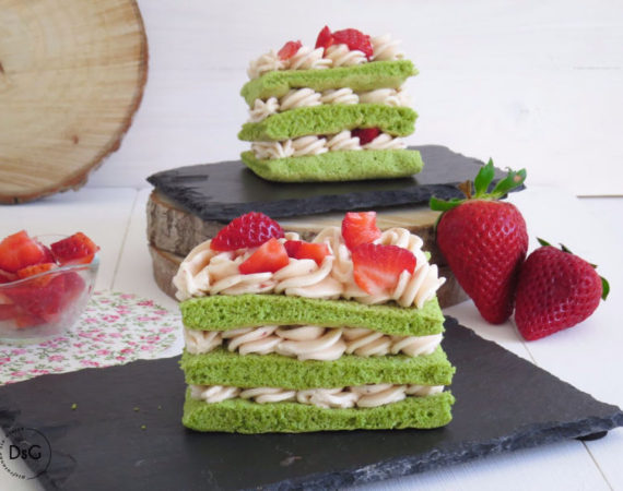 Bizcocho té matcha sin gluten