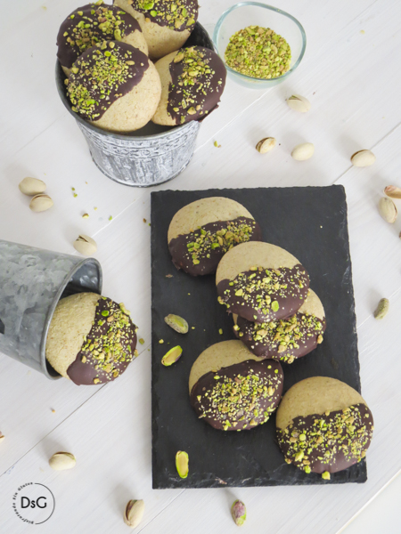 galletas de pistachos sin gluten y sin lácteos