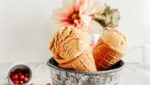 Helado casero de avellanas