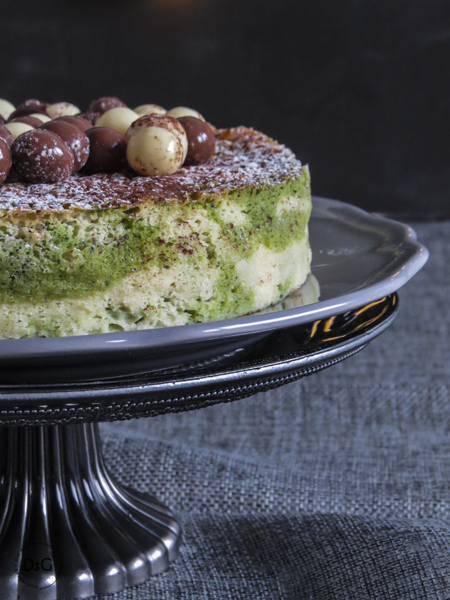 receta de tarta japonesa sin gluten de te matcha