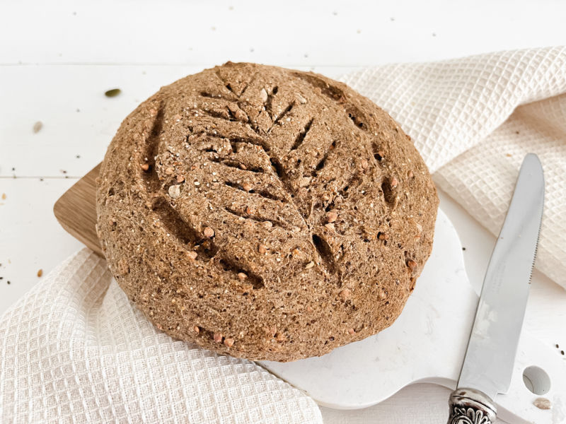 Hogaza de pan sin gluten