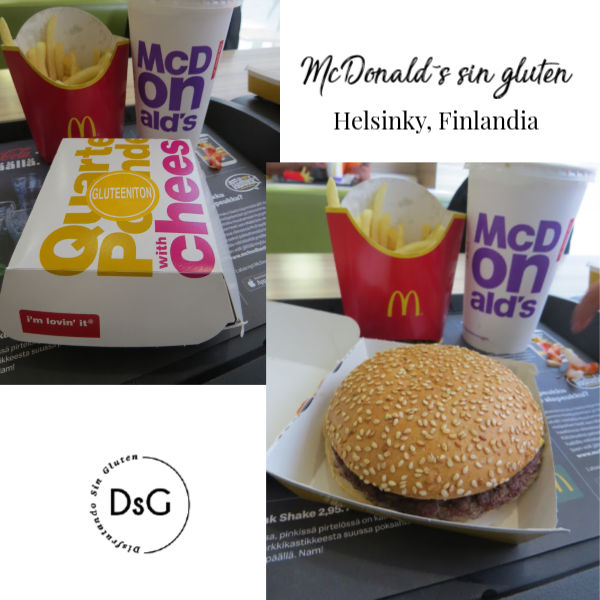 McDonalds sin gluten en Helsinki