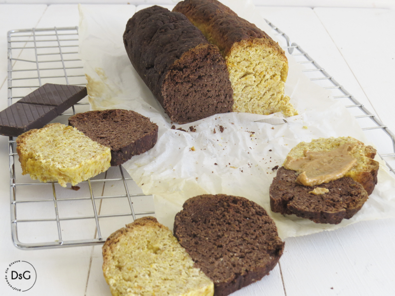 pan dulce sin gluten de chocolate y calabaza