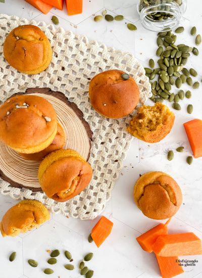 Muffins sin gluten de calabaza