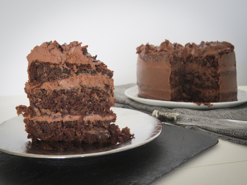 tarta de chocolate y zanahoria sin gluten