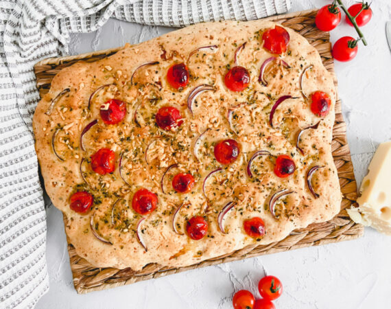 Focaccia de queso sin gluten