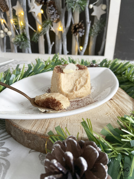 panna cotta de turrón de Jijona sin gluten