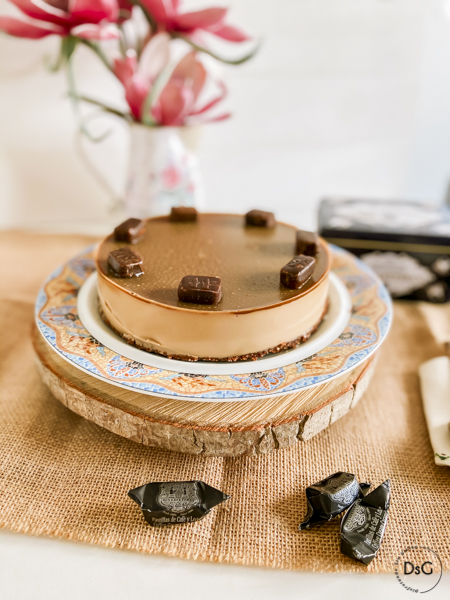 Tarta de queso y caramelos sin gluten "Dos Cafeteras"