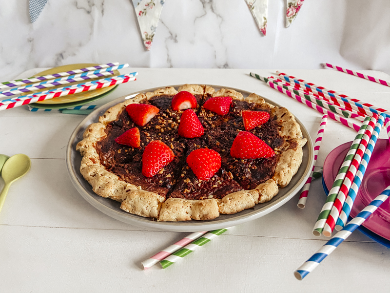 pizza de chocolate sin gluten