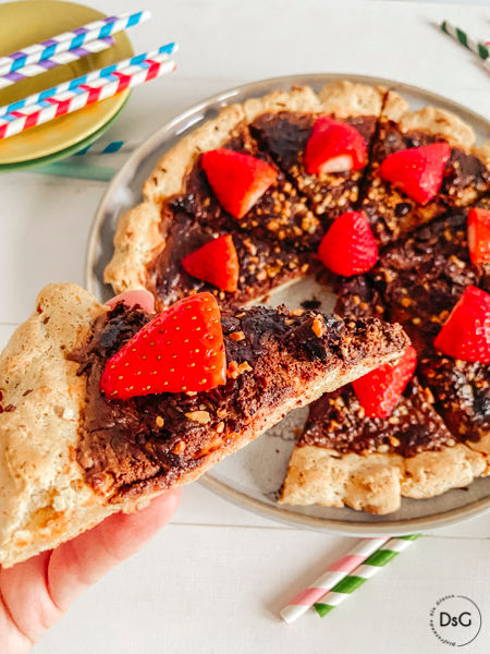 pizza de chocolate sin gluten