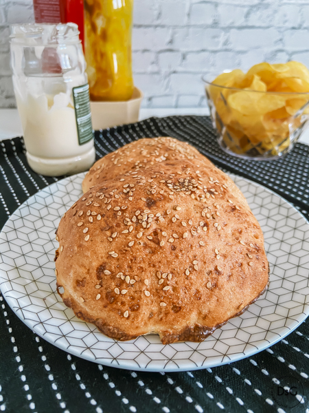 receta de pan de hamburguesa sin gluten