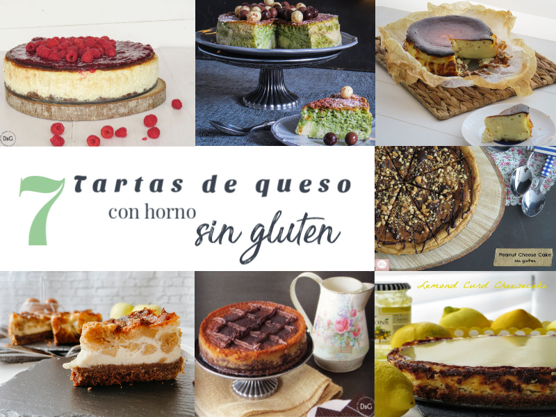 Tartas de queso sin gluten y con horno