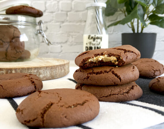 Galleta de chocolate y leche condensada sin gluten