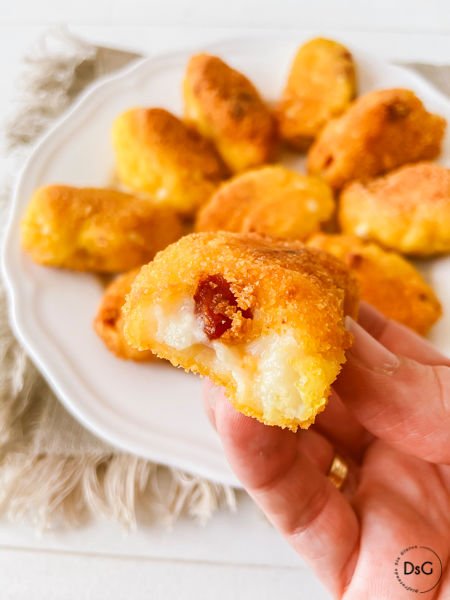 croquetas hechas con harina mix bechamel sin gluten