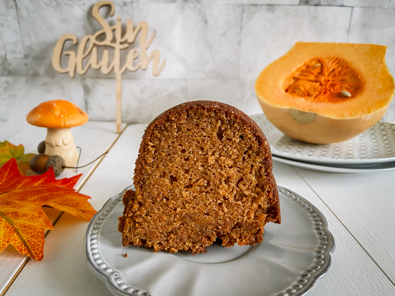 bundt cake de calabaza especiada sin gluten