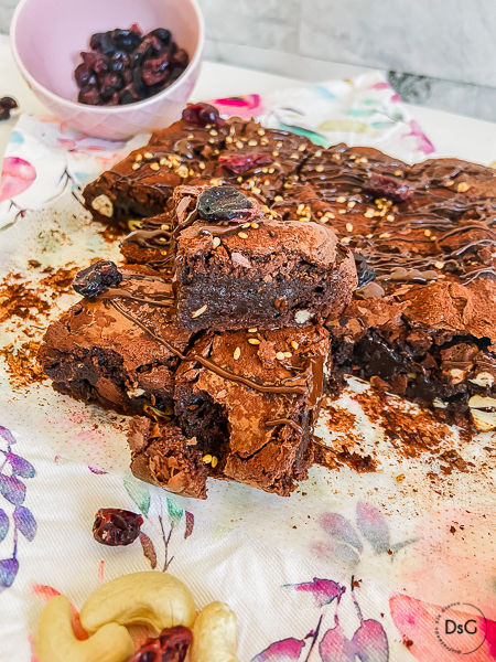 brownie de anacardos sin gluten