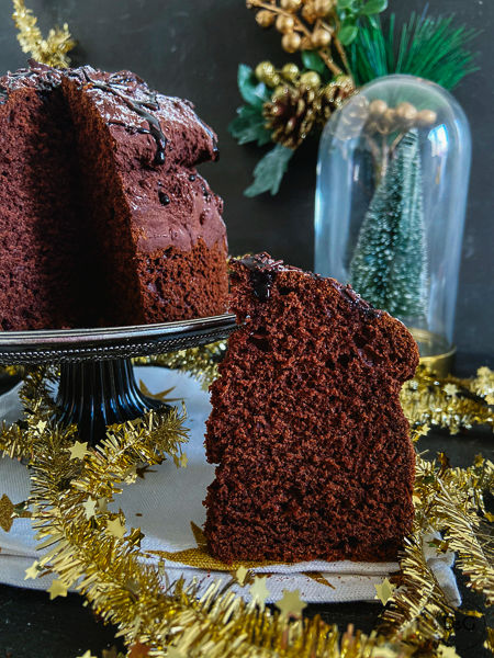 Panettone de chocolate sin gluten