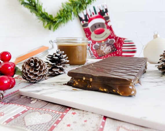 Turrón de caramelo salado