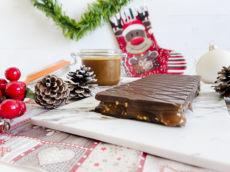 turrón de caramelo salado