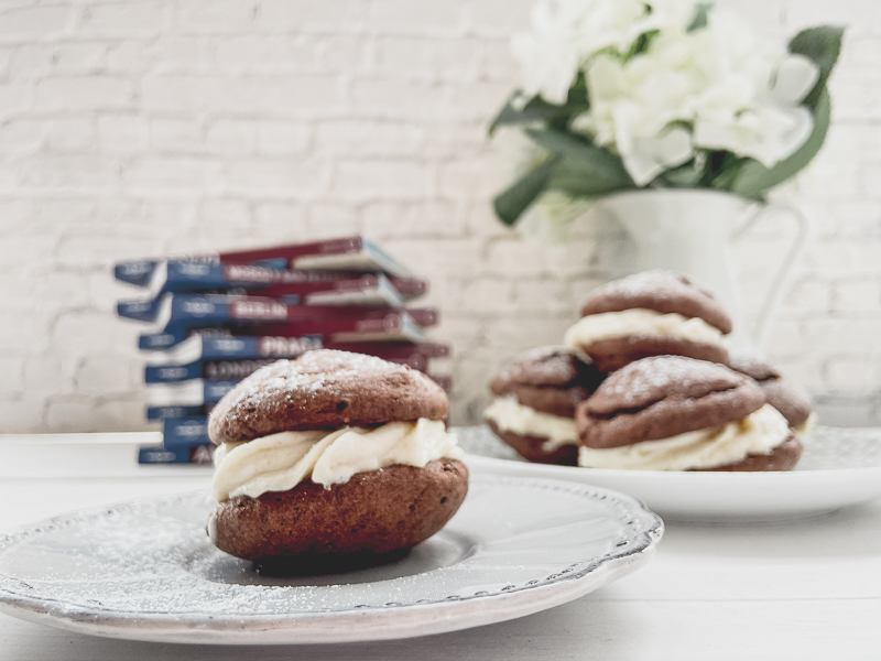 Whoopie pies de chocolate