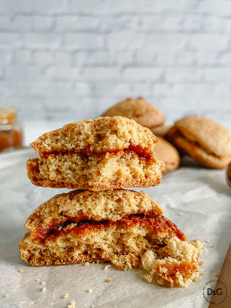 Cookies de caramelo sin gluten