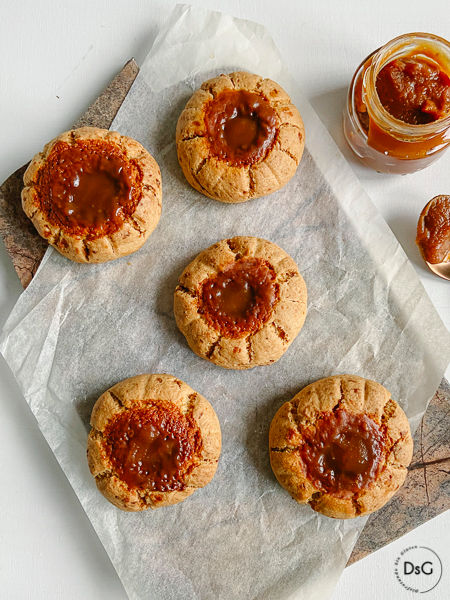 Cookies sin gluten de caramelo