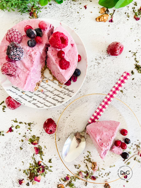 Helado de frutos rojos sin gluten