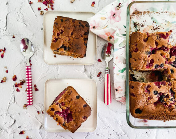 Pastel de frutos rojos