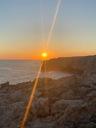 Puesta de sol en Menorca