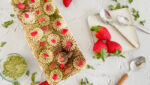 Tiramisú de fresas y te matcha