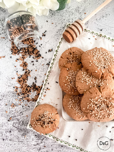 Galletas de tahini y miel sin gluten