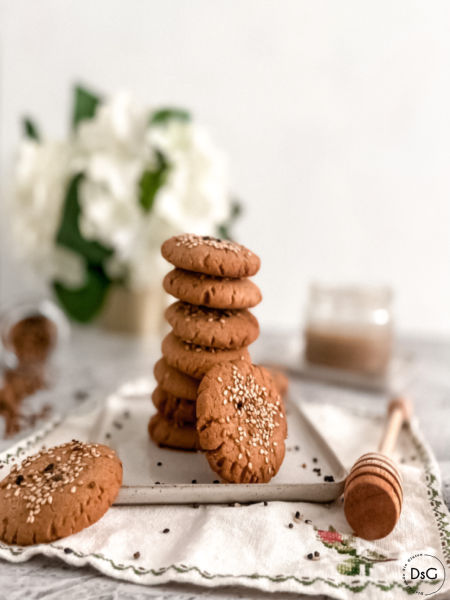 Galletas sin gluten de tahini y miel