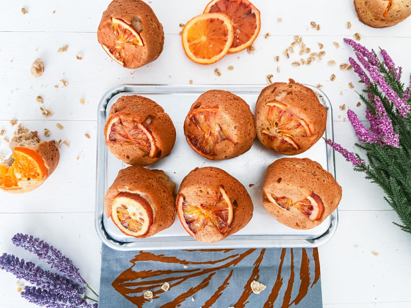 Magdalenas de Kéfir y naranja
